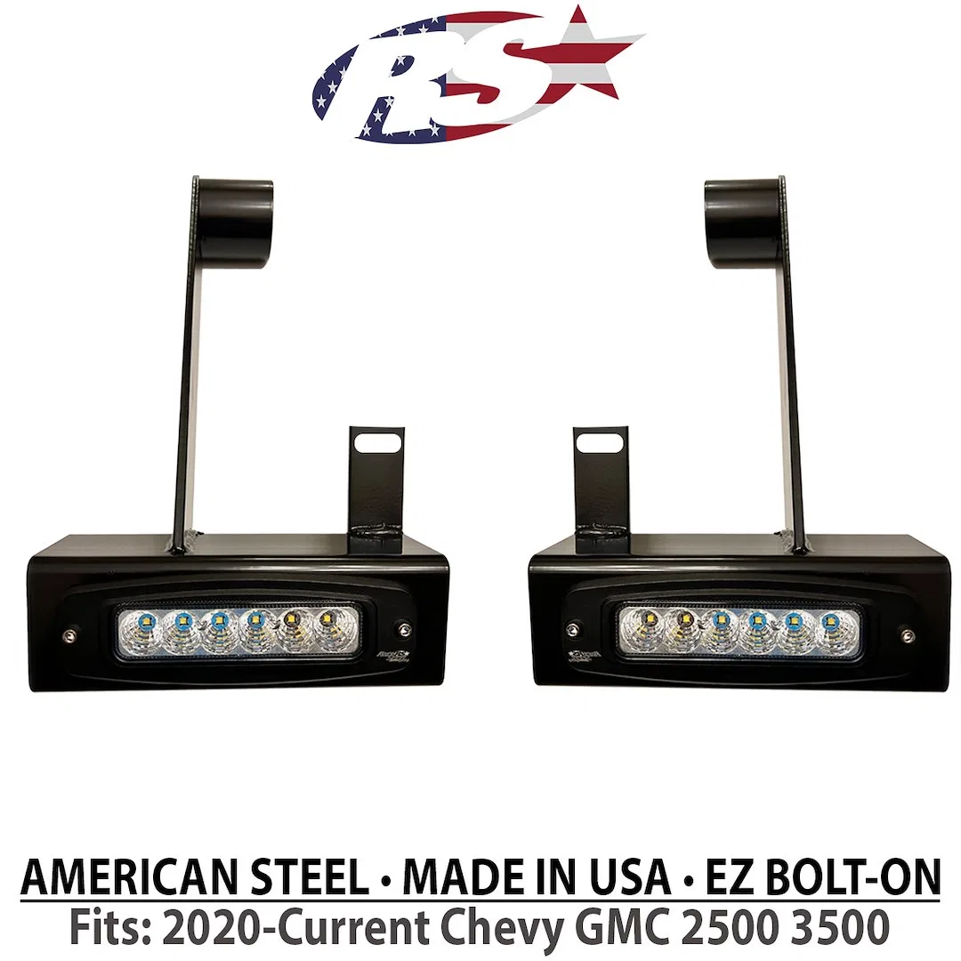 GMHB20UPSL – RACESPORT LT Backup Light, Hitch Bar Set Of 2 Clear Bulb 7 Inch Chrome Rectangular Housing CREE LED 36 W...